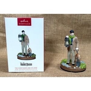Hallmark Keepsake Disney The Haunted Mansion Ornament Caretaker And His Dog Xmas